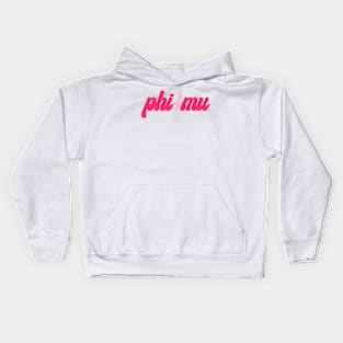 phi mu trendy lightning bolt Kids Hoodie